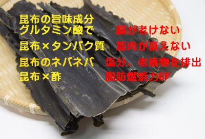 昆布の効果「今でしょ!」筋肉、血管の衰えを防ぎ脂肪燃焼力がアップ