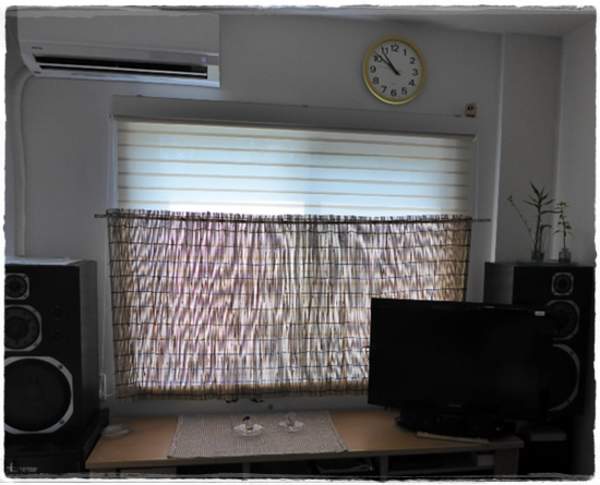 ひよけした室内の様子