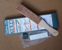 「革砥(かわとぎ)」初体験 簡単に刃物の切れ味が良くなります