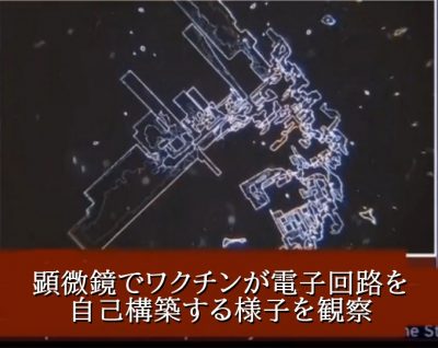 自己構築しブルートゥース信号を発信する構造物は皮膚から飛散する