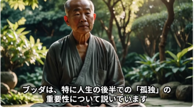 歳をとったら人付き合いはやめろ、という仏陀の教え｜孤独は自分に向き合うこと