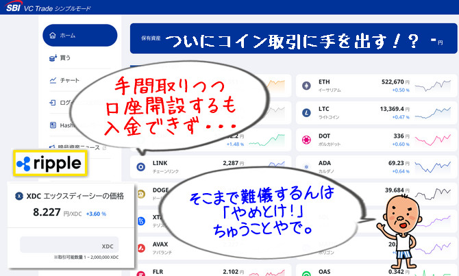 バァさん、暗号通貨に手を出す！購入まで幾多の壁ありて断念すべき！？