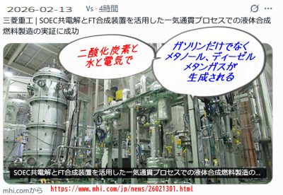 石油不要！二酸化炭素と水素でつくる合成燃料は実用段階｜万博で実証済み